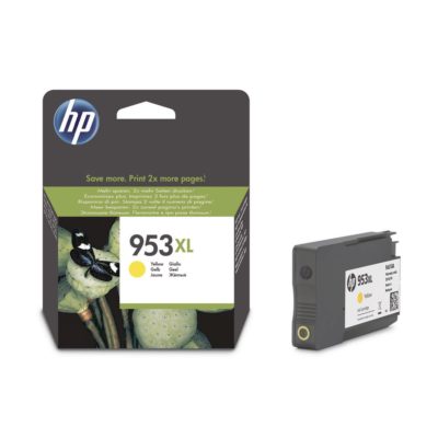 hp 953XL High Yield Original Ink Cartridge, 25 x 114 x 126 mm, 1600 Pages, Yellow